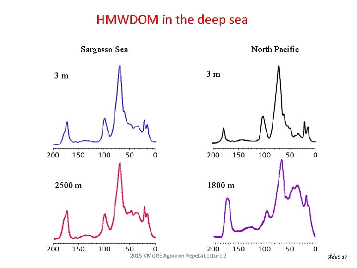 HMWDOM in the deep sea Sargasso Sea North Pacific 3 m 3 m 2500