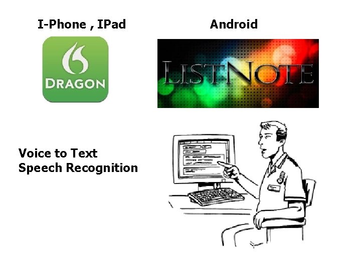 I-Phone , IPad Voice to Text Speech Recognition Android 