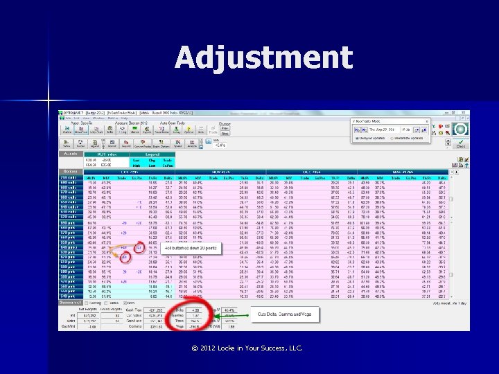 Adjustment © 2012 Locke in Your Success, LLC. 