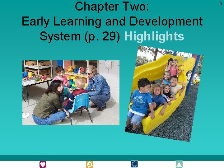 Chapter Two: Early Learning and Development System (p. 29) Highlights 9 