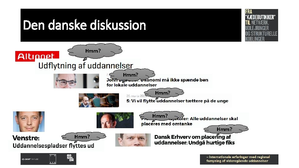 Den danske diskussion Hmm? Hmm? 