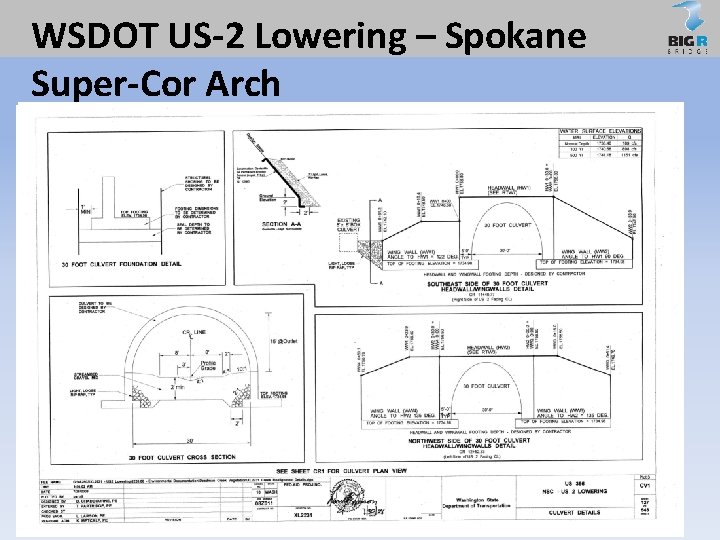 WSDOT US-2 Lowering – Spokane Super-Cor Arch 