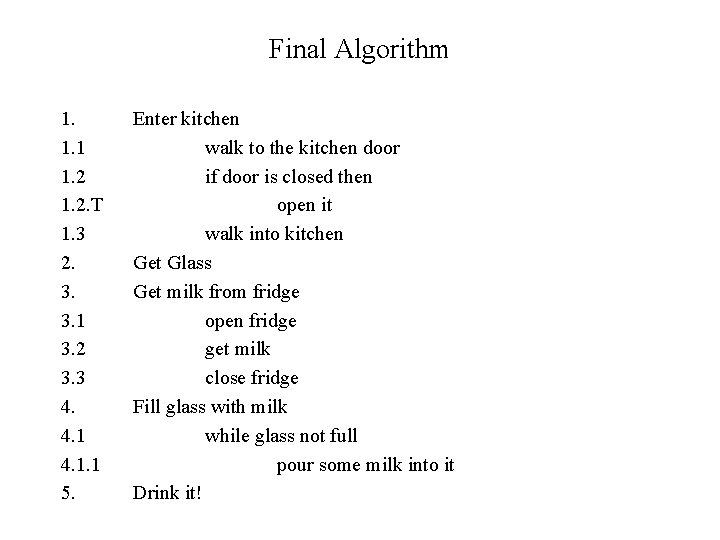 Final Algorithm 1. 1. 1 1. 2. T 1. 3 2. 3. 3. 1