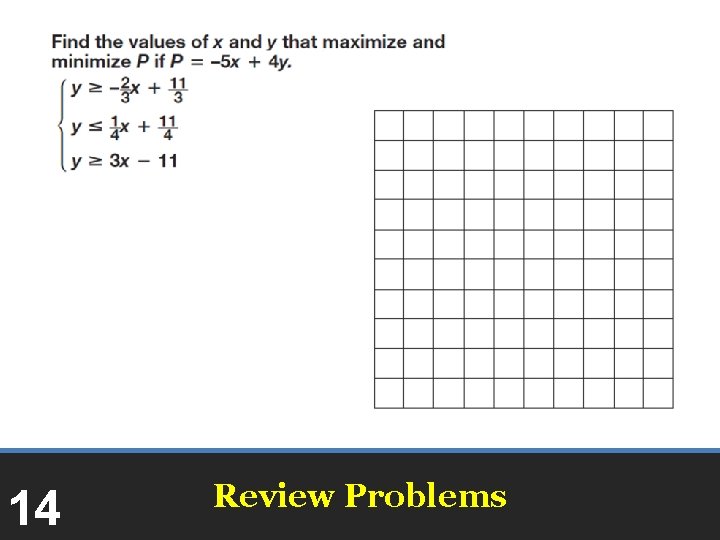 14 Review Problems 