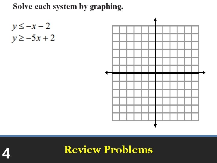 4 Review Problems 