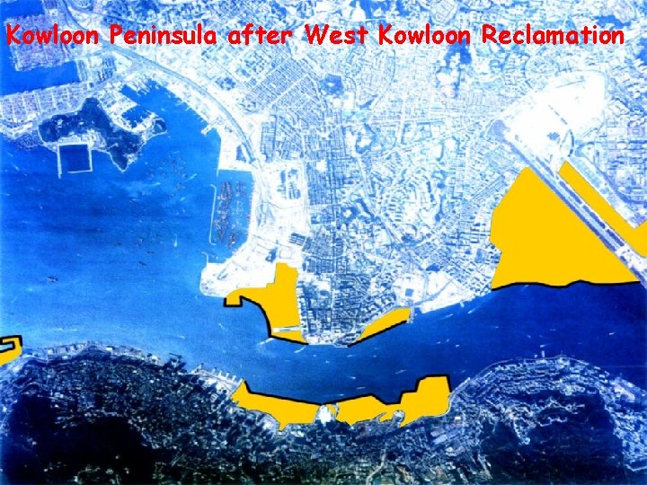 Kowloon Peninsula after West Kowloon Reclamation 