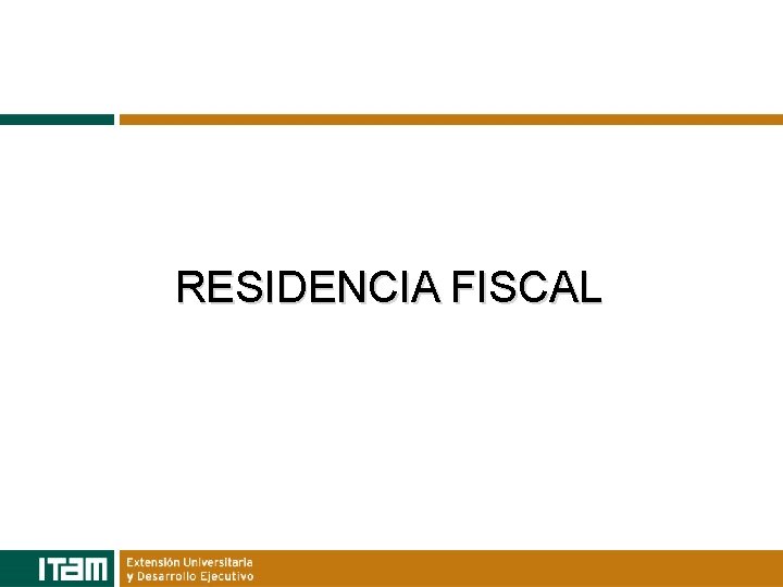 RESIDENCIA FISCAL 