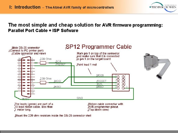 I: Introduction – The Atmel AVR family of microcontrollers The most simple and cheap I: Introduction – The Atmel AVR family of microcontrollers The most simple and cheap