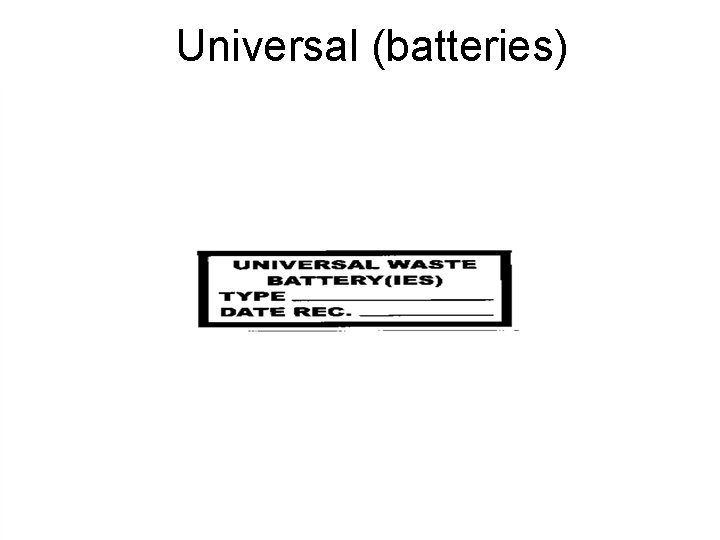 Universal (batteries) 98 
