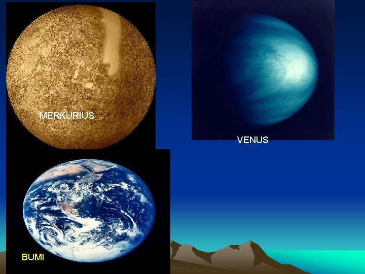 MERKURIUS VENUS BUMI 