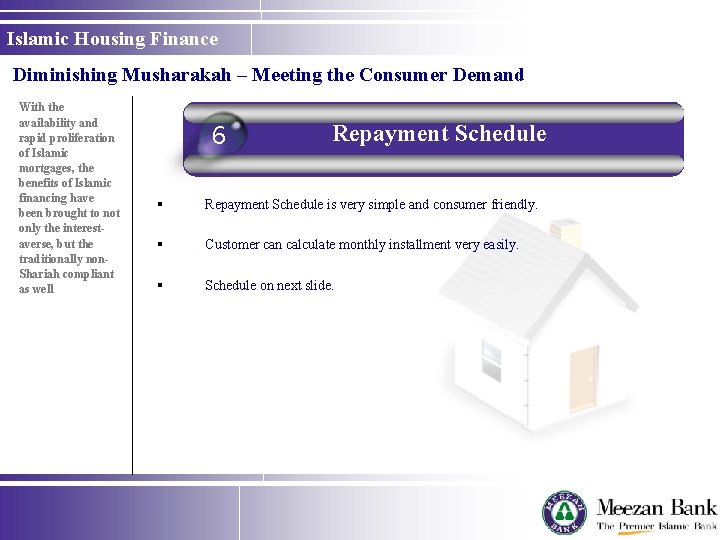 Islamic Housing Finance Diminishing Musharakah – Meeting the Consumer Demand With the availability and