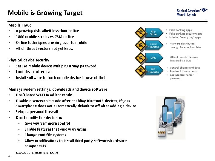 Mobile is Growing Target Mobile Fraud • A growing risk, albeit less than online