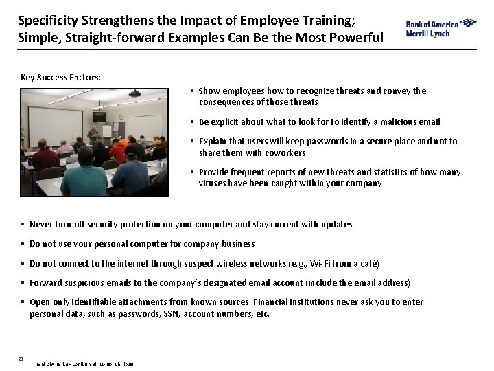 Specificity Strengthens the Impact of Employee Training; Simple, Straight-forward Examples Can Be the Most