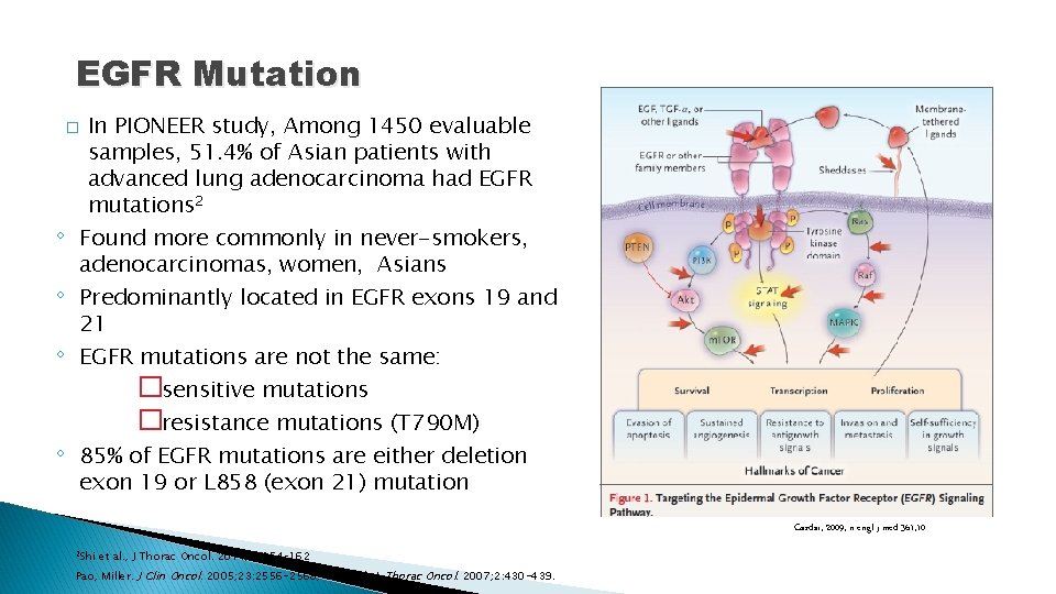 EGFR Mutation In PIONEER study, Among 1450 evaluable samples, 51. 4% of Asian patients
