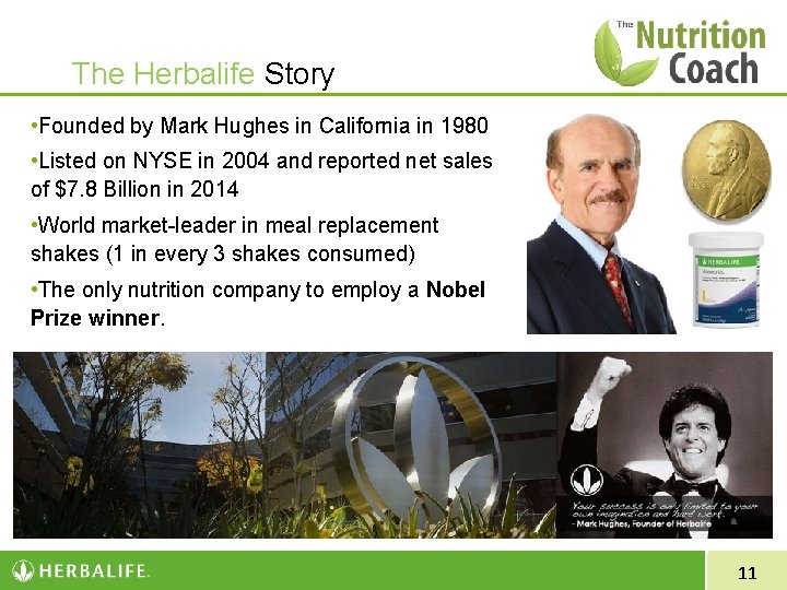 The Herbalife Story • Founded by Mark Hughes in California in 1980 • Listed