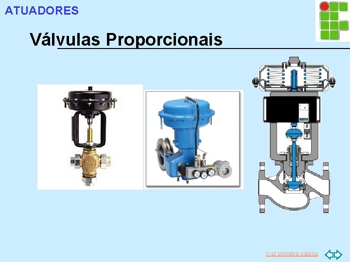 ATUADORES Válvulas Proporcionais Ir p/ primeira página 