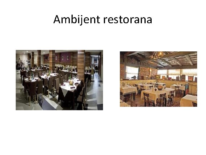 Ambijent restorana 