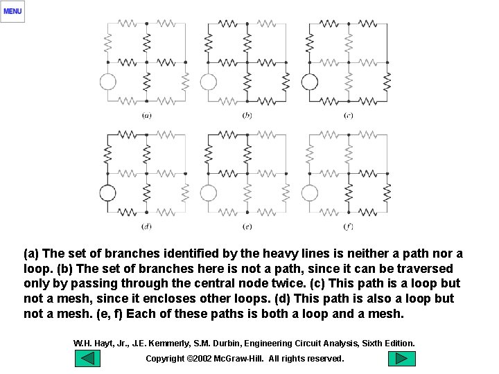 (a) The set of branches identified by the heavy lines is neither a path