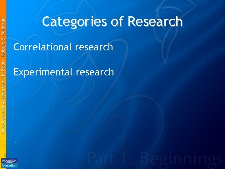 Categories of Research Correlational research Experimental research 