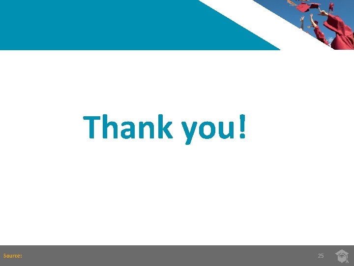 Thank you! Source: 25 