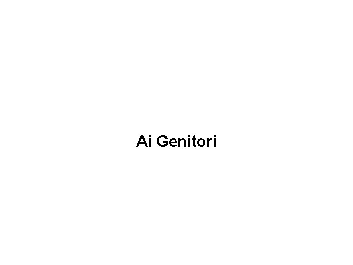 Ai Genitori 