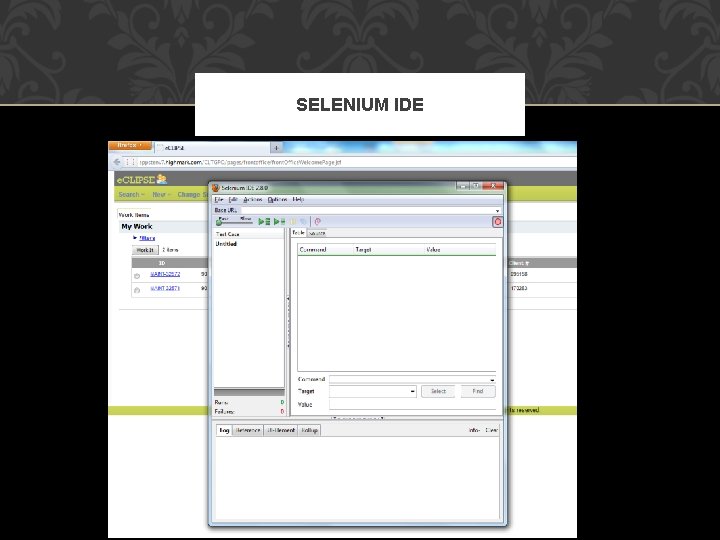 SELENIUM IDE 