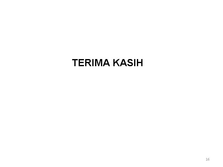 TERIMA KASIH 16 