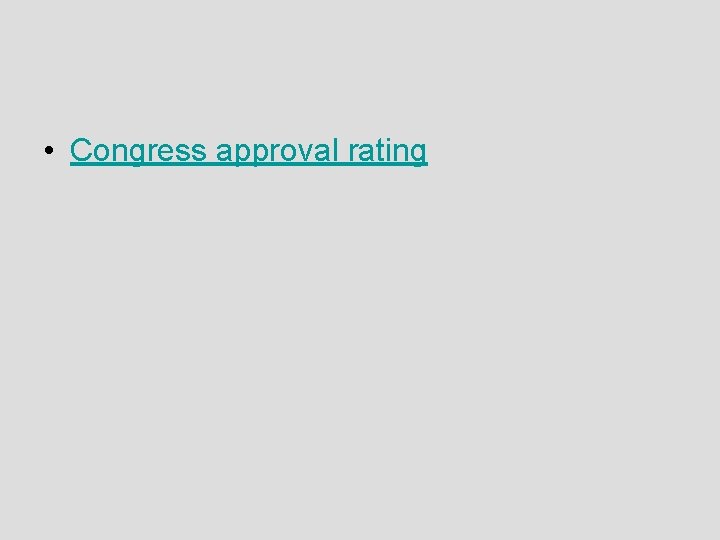  • Congress approval rating 