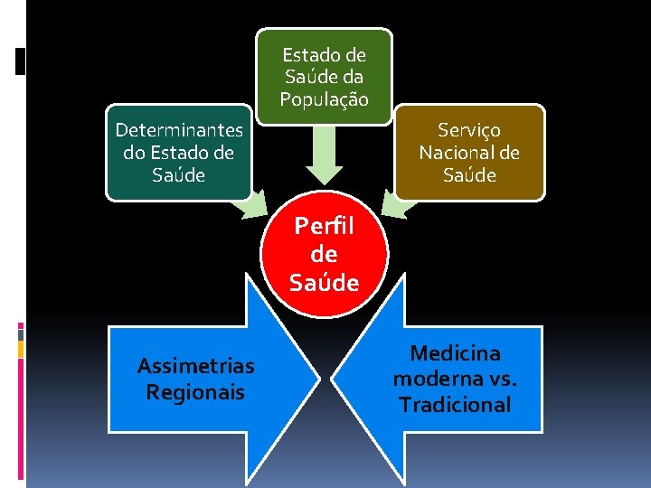 Estado de Saúde da População Determinantes do Estado de Saúde Serviço Nacional de Saúde