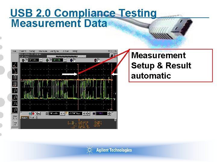 USB 2. 0 Compliance Testing Measurement Data Measurement Setup & Result automatic 