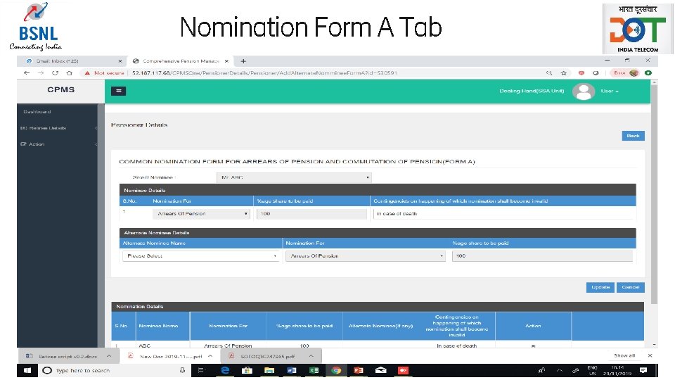 Nomination Form A Tab Page 16 