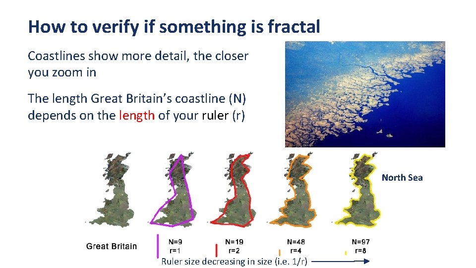 How to verify if something is fractal Coastlines show more detail, the closer you