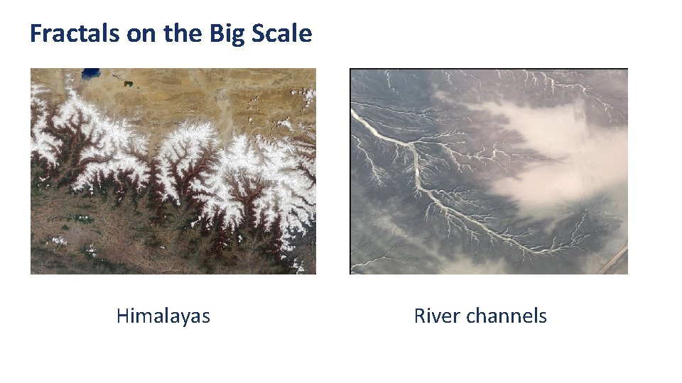 Fractals on the Big Scale Himalayas River channels 