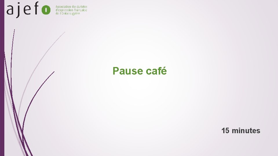 © 2019 Pause café 15 minutes 