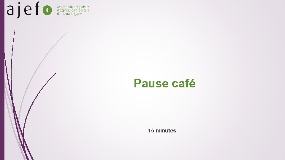 © 2019 Pause café 15 minutes 