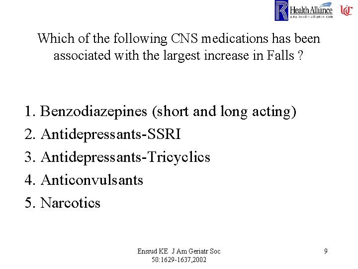 Which of the following CNS medications has been associated with the largest increase in