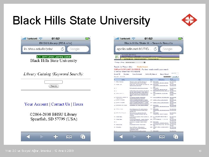 Black Hills State University Web 2. 0 ve Sosyal Ağlar, İstanbul - 12 Aralık