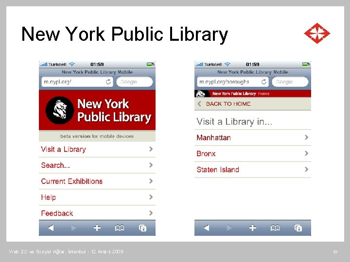 New York Public Library Web 2. 0 ve Sosyal Ağlar, İstanbul - 12 Aralık