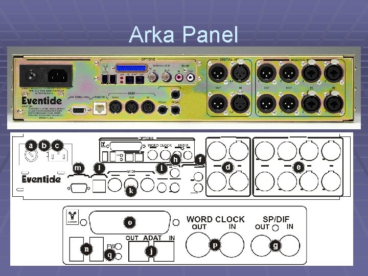 Arka Panel 