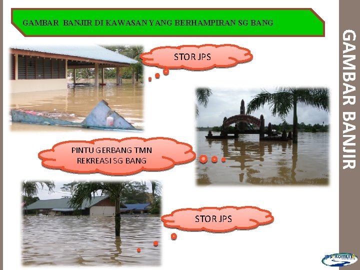 GAMBAR BANJIR DI KAWASAN YANG BERHAMPIRAN SG BANG PINTU GERBANG TMN REKREASI SG BANG