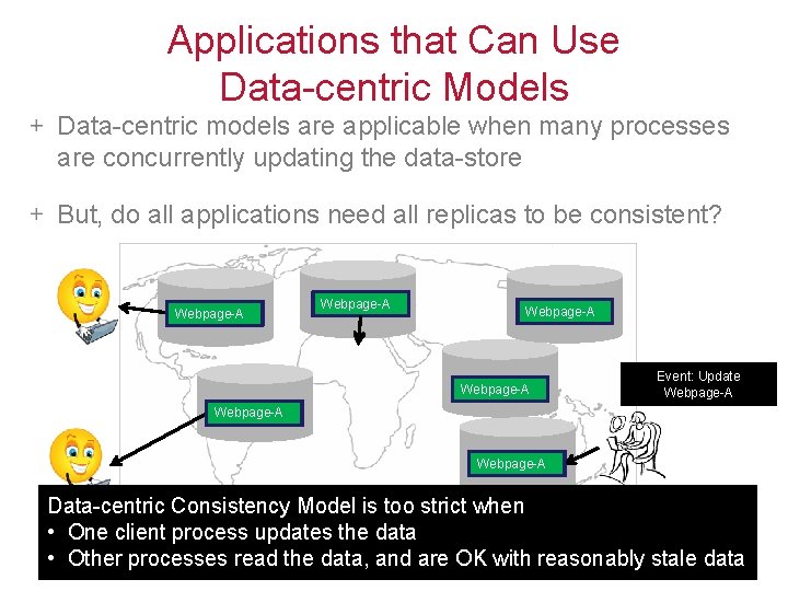 Applications that Can Use Data-centric Models Data-centric models are applicable when many processes are