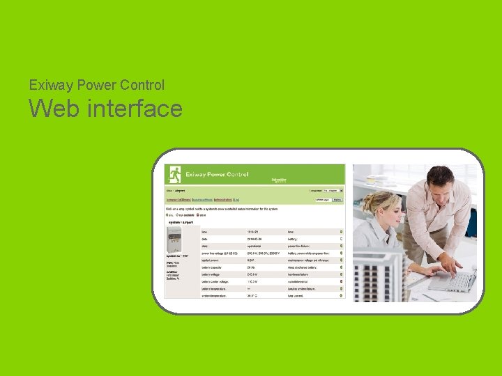 Exiway Power Control Web interface Schneider Electric - Emergency Lighting– Exiway Power Control– LSB Exiway Power Control Web interface Schneider Electric - Emergency Lighting– Exiway Power Control– LSB