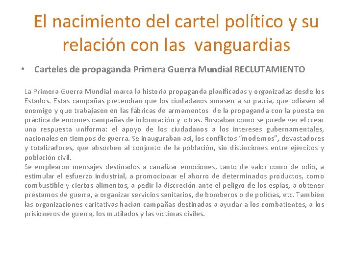 El nacimiento del cartel político y su relación con las vanguardias • Carteles de