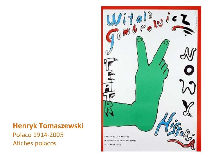 Henryk Tomaszewski Polaco 1914 -2005 Afiches polacos 