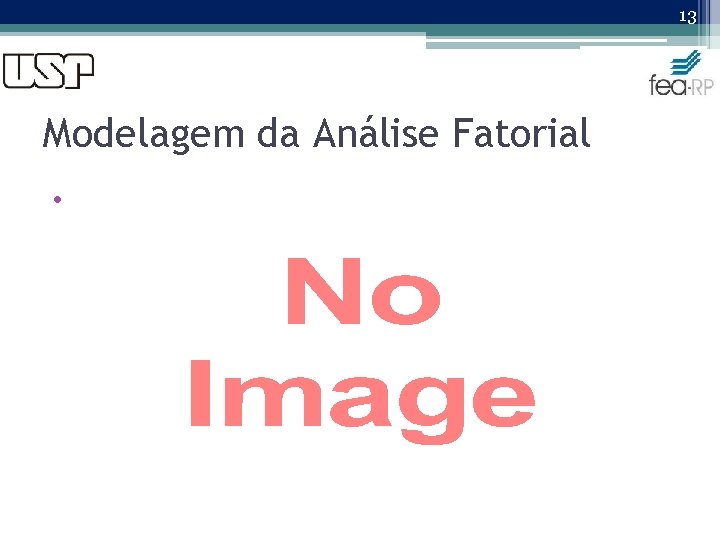 13 Modelagem da Análise Fatorial • 