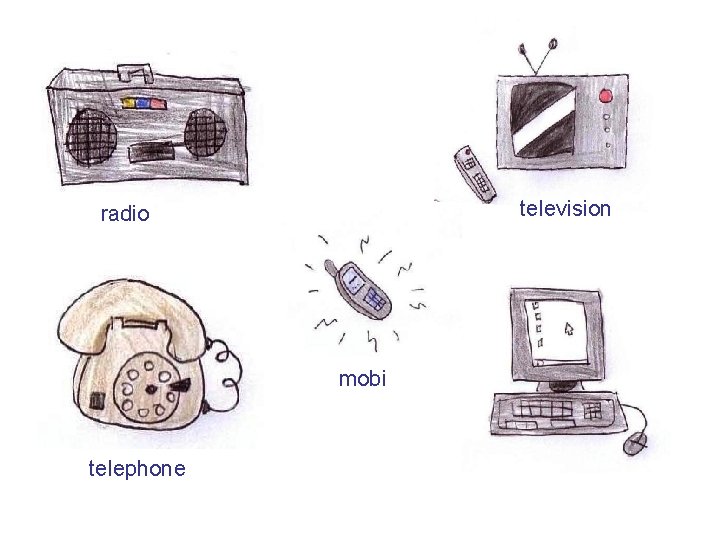 television radio mobi telephone 