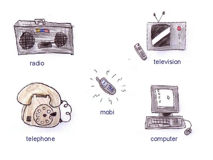 television radio mobi telephone computer 