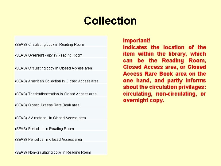 Collection (SEAS) Circulating copy in Reading Room (SEAS) Overnight copy in Reading Room (SEAS)