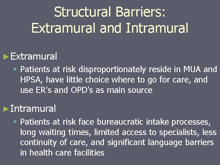 Barriers to Health Care Access in the Latino