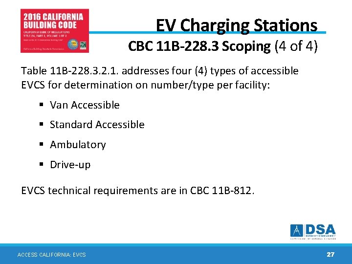 EV Charging Stations CBC 11 B-228. 3 Scoping (4 of 4) Table 11 B-228. EV Charging Stations CBC 11 B-228. 3 Scoping (4 of 4) Table 11 B-228.